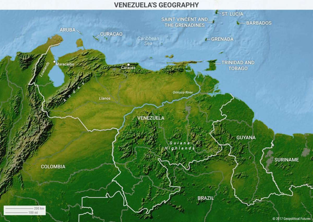 harta de geografie venezuela