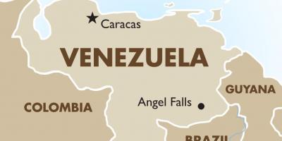 Venezuela capital hartă