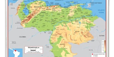 Harta venezuela altitudine