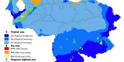 Harta venezuela climatice