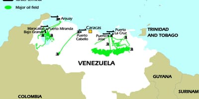Venezuela rezervele de petrol hartă